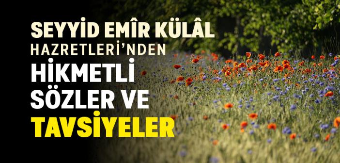 Seyyid Emîr Külâl Hazretleri’nden Hikmetli Sözler ve Tavsiyeler