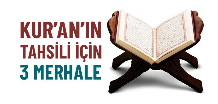 Kur’an’ın Tahsili İçin 3 Merhale